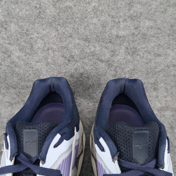 Mizuno Shoes Women 9 Athletic Trainer Wave Inspire 16 Running Sport Sneaker Blue - Picture 4 of 15